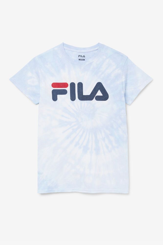 Tricou Fila Dama Albastri Tie Dye Logo NTHI-29608